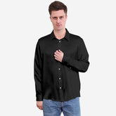 22 camisas de seda de hombres clásicos de mamá